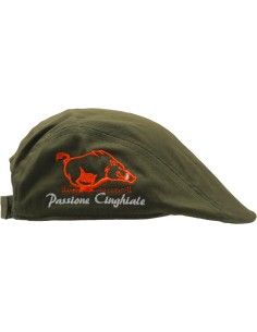 Coppola verde con ricamo...