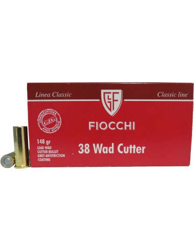 Cartucce Fiocchi cal. 38 Wad Cutter...
