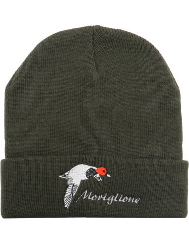 Berretto verde con stampa Moriglione