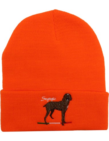 Berretto arancio con stampa Segugio...