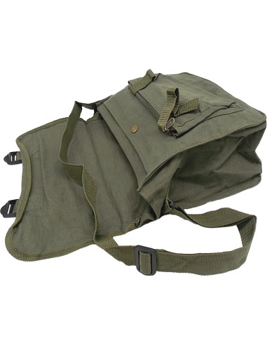 DELFIERO Unica Verde Borsa Caccia in Canvas Unisex Adulto