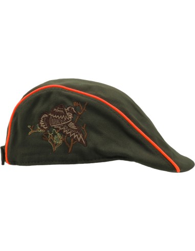 Coppola verde inserto arancio fluo...