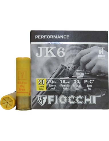 Cartucce Fiocchi JK6 cal. 20/70 30 g...
