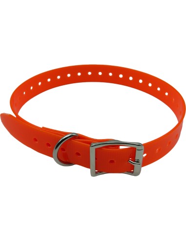 Collare plastificato in Biothane fluo...