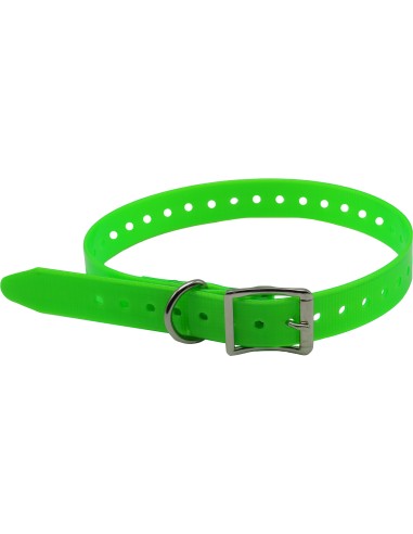 Collare plastificato in Biothane fluo...
