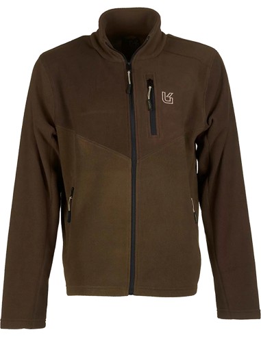 Univers - Cardigan in pile marrone