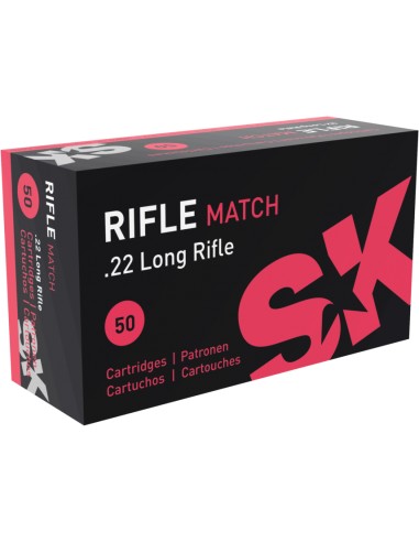 Cartucce SK Rifle Match cal. 22 LR 40...