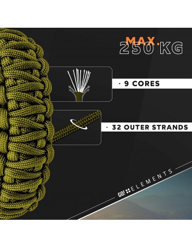 Corda Paracord Nylon 6mm X 30m - Nera, Intrecciata, Per Campeggio, Escursionismo E Uso Domestico - Foto 2
