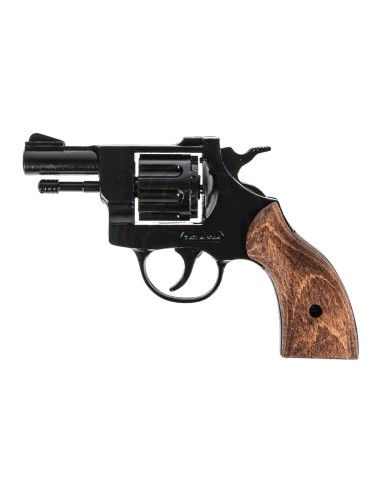 Pistola a salve Bruni Olympic revolver 2'' calibro 6 mm nero guancette in  legno