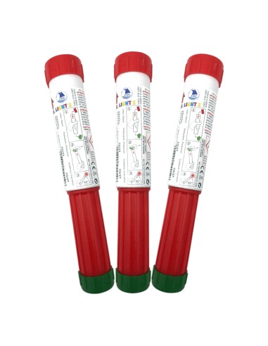 Torcia a mano T1 V°D colore Rosso 3 pz