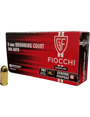 Cartucce Fiocchi cal. 380 Auto / 9 mm...