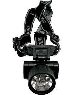 Torcia 7 LED frontale nera 2