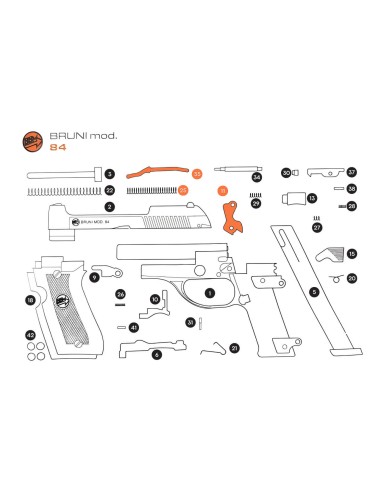 Ricambi Kit Bruni 84 9 mm
