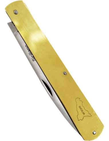 Coltello Siciliano 25 cm manico ottone Coltello Siciliano 25 cm manico ottone
