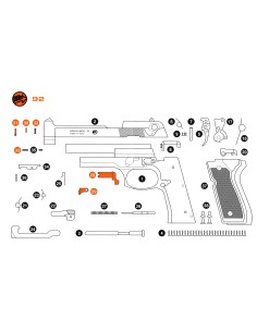 Ricambi Kit Bruni 92 8 mm /... 2