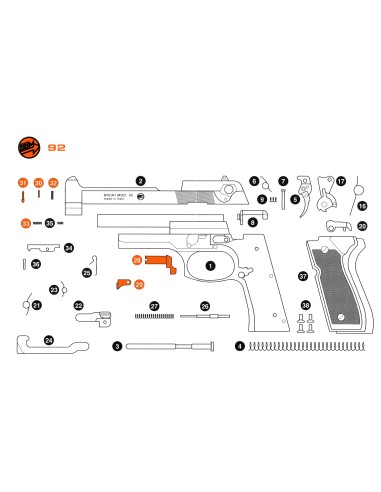 Ricambi Kit Bruni 92 8 mm / 9 mm
