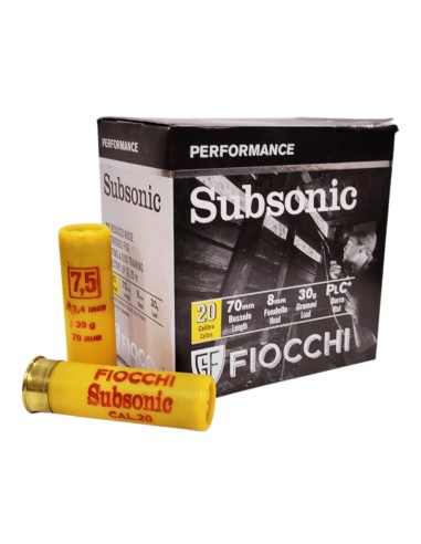 Cartucce Fiocchi Subsonic cal. 20/70...