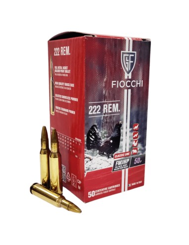 Cartucce Fiocchi cal. 222 remington...