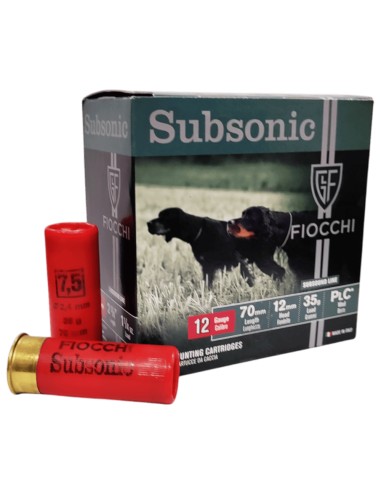 Cartucce Fiocchi Subsonic cal. 12/70...