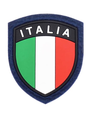 Patch Scudetto Italia in gomma sfondo...