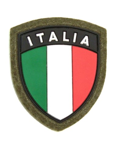 Patch Scudetto Italia in gomma sfondo...