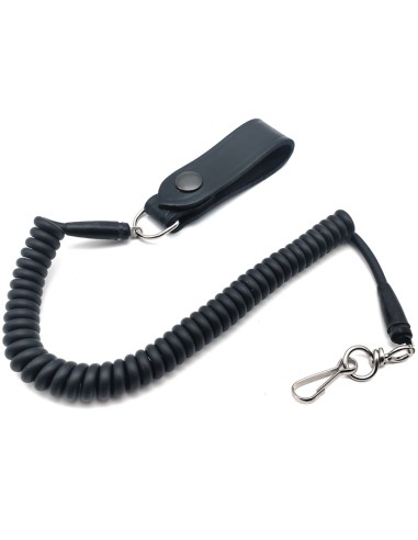 Correggiolo King Cobra 1B in cuoio nero