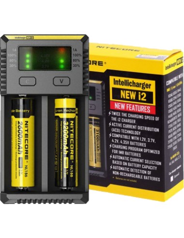 Carica batterie a led Nitecore New I2...