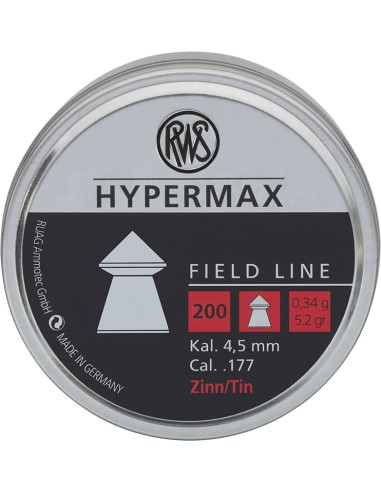 Pallini cal. 4,50 Rws Hyper Max 0,34...