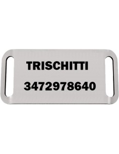 Targhetta rettangolare per...