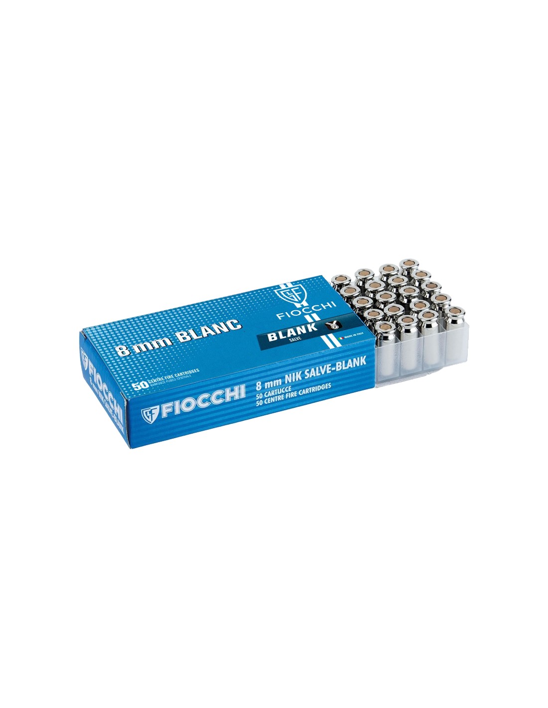 50 CARTUCCE MM8  #Back2 BRUNI MINIGAP CAL 8MM PAK 